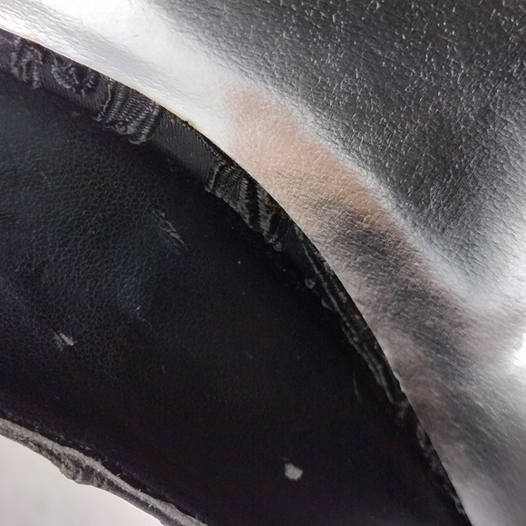 SimplyVera Vera Wang Black Fabric Square Peep Toe Slip-On Platform Stiletto Heel - Picture 13 of 16